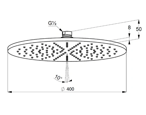Верхний душ Kludi A-QA 64340N0-00 брашированное золото Верхний душ Kludi A-QA 64340N0-00 брашированное золото