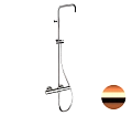 Душевая система Remer Elegance EQ32ASSDRL термостатическая, медь глянцевая Душевая система Remer Elegance EQ32ASSDRL термостатическая, медь глянцевая