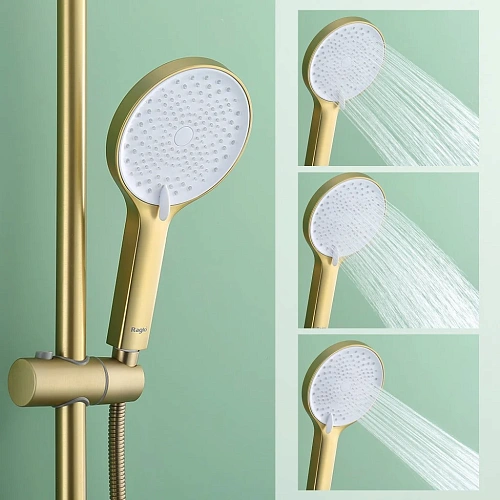 Душевая система Raglo R03.24.03, золотой сатин Душевая система Raglo R03.24.03, золотой сатин