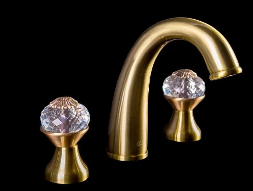 Смеситель для раковины Boheme FLORA бронза 317-FL на 3 отверстия Смеситель для раковины Boheme FLORA бронза 317-FL на 3 отверстия