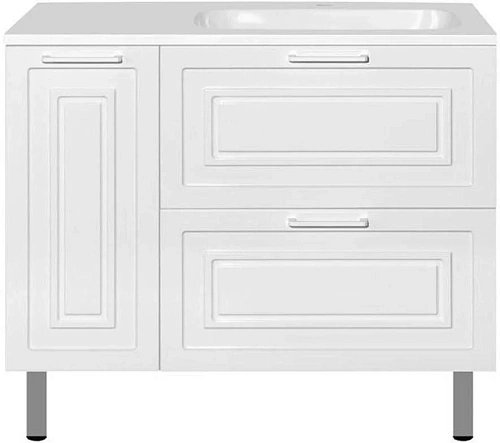 Тумба под раковину Style Line Альба (2 ящ./корзина) Барселона 90 Правая Люкс, белый, PLUS ЛС-000010054 Тумба под раковину Style Line Альба (2 ящ./корзина) Барселона 90 Правая Люкс, белый, PLUS ЛС-000010054