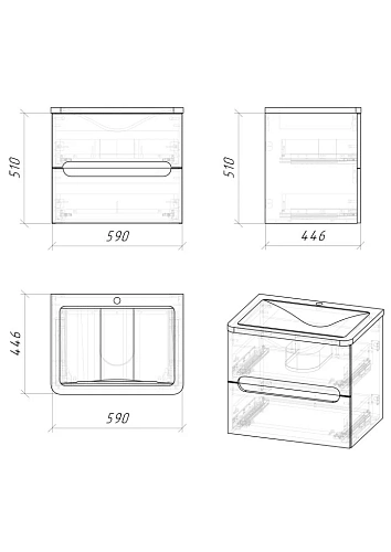 Тумба под раковину GROSSMAN АДЕЛЬ-НОРМА-60 см белая (ум. Aдель-60) подвесная 106038 Тумба под раковину GROSSMAN АДЕЛЬ-НОРМА-60 см белая (ум. Aдель-60) подвесная 106038