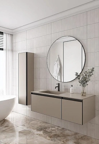 Тумба под раковину Armadi Art QUATRO 2 120см (80+40) DAPHNE профиль ANTHRACITE 790-M2-120-D-A Тумба под раковину Armadi Art QUATRO 2 120см (80+40) DAPHNE профиль ANTHRACITE 790-M2-120-D-A