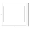 Зеркало EVOFORM Ledline BY 2118 с 2-мя встроенными LED-светильниками 10,5 W 90х75 cм Зеркало EVOFORM Ledline BY 2118 с 2-мя встроенными LED-светильниками 10,5 W 90х75 cм