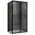 Детальная картинка товара «душевой уголок abber schwarzer diamant ag30150b5-s60b5 150x60 см универсальный, профиль черный, стекло прозрачное»