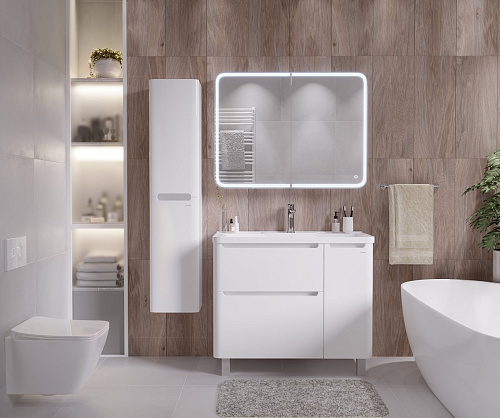 Зеркальный шкаф GROSSMAN АДЕЛЬ-100 см Пр. с LED подсветкой 100x80 2010004 Зеркальный шкаф GROSSMAN АДЕЛЬ-100 см Пр. с LED подсветкой 100x80 2010004