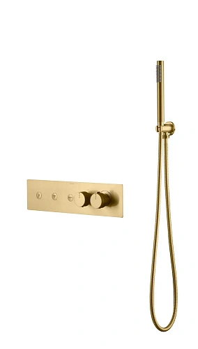 Смеситель для ванны Boheme FUSION TERMO 131-SYS-MG MATT GOLD Смеситель для ванны Boheme FUSION TERMO 131-SYS-MG MATT GOLD