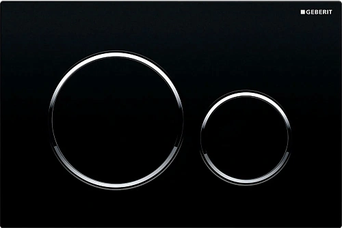 Клавиша смыва Geberit 115.882.KM.1 Sigma20 пластик, чёрный/хром глянец Клавиша смыва Geberit 115.882.KM.1 Sigma20 пластик, чёрный/хром глянец