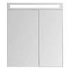 Зеркальный шкаф DREJA MAX, 70 см, 2 дверцы, 4 стеклянные полки, белый глянец 77.9007W Зеркальный шкаф DREJA MAX, 70 см, 2 дверцы, 4 стеклянные полки, белый глянец 77.9007W