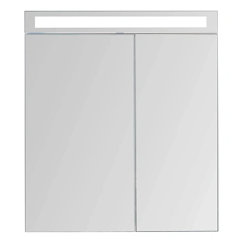 Зеркальный шкаф DREJA MAX, 70 см, 2 дверцы, 4 стеклянные полки, белый глянец 77.9007W Зеркальный шкаф DREJA MAX, 70 см, 2 дверцы, 4 стеклянные полки, белый глянец 77.9007W