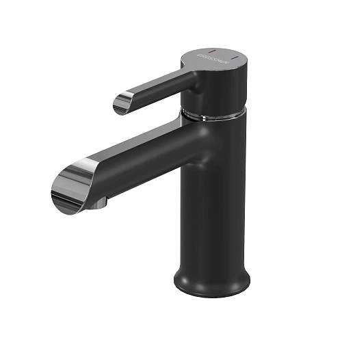 Смеситель для раковины GROSSMAN Alba 510.K35.06.100/210 хром с черным Смеситель для раковины GROSSMAN Alba 510.K35.06.100/210 хром с черным