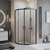 Душевой уголок BelBagno UNO-195-P-2-90-C-NERO 900x900 мм Душевой уголок BelBagno UNO-195-P-2-90-C-NERO 900x900 мм