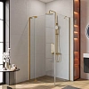 Душевой уголок CEZARES SLIDER-AH-1-100-70/80-C-BORO 70-80x100см стекло прозрачное, профиль брашированное золото Душевой уголок CEZARES SLIDER-AH-1-100-70/80-C-BORO 70-80x100см стекло прозрачное, профиль брашированное золото