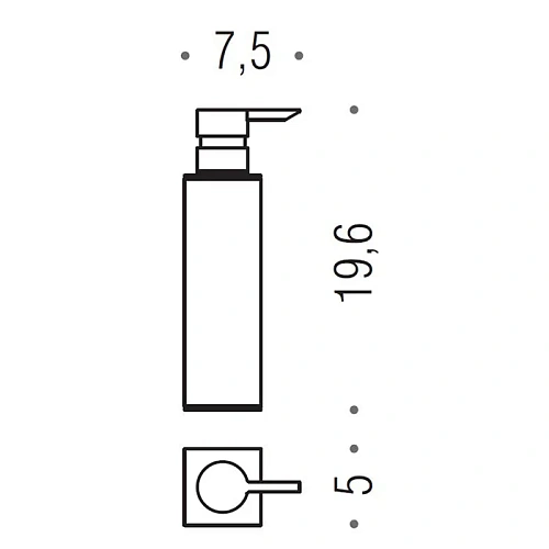Дозатор жидкого мыла Colombo MiniQ B9344.OM настольный 150мл, золото матовое Дозатор жидкого мыла Colombo MiniQ B9344.OM настольный 150мл, золото матовое