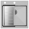 Кухонная мойка Paulmark KRONER-PRO 51 с коландером ADVANCE в цвет мойки, PM705151-BS+A405-BS Кухонная мойка Paulmark KRONER-PRO 51 с коландером ADVANCE в цвет мойки, PM705151-BS+A405-BS