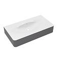 Раковина Vincea Caprise VCB-4CA100MWG Corian, белый матовый/серый матовый Раковина Vincea Caprise VCB-4CA100MWG Corian, белый матовый/серый матовый