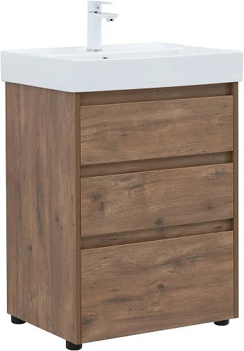 Тумба под раковину Aquanet Nova Lite 60 дуб рустикальный (3 ящика) 00302471 Тумба под раковину Aquanet Nova Lite 60 дуб рустикальный (3 ящика) 00302471