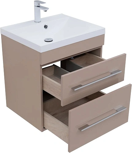 Тумба под раковину Aquanet Верона 60 капучино (2 ящика) 00304536 Тумба под раковину Aquanet Верона 60 капучино (2 ящика) 00304536
