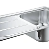 Кухонная мойка GROHE из нержавеющей стали с корзинчатым вентилем, оборачиваемая K400 45 -S 86/50 1.0 31566SD0 Кухонная мойка GROHE из нержавеющей стали с корзинчатым вентилем, оборачиваемая K400 45 -S 86/50 1.0 31566SD0