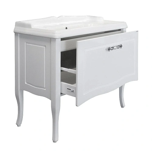 Тумба с раковиной Comforty Павия 100 00-00017943 белый глянец с раковиной 3310 Тумба с раковиной Comforty Павия 100 00-00017943 белый глянец с раковиной 3310