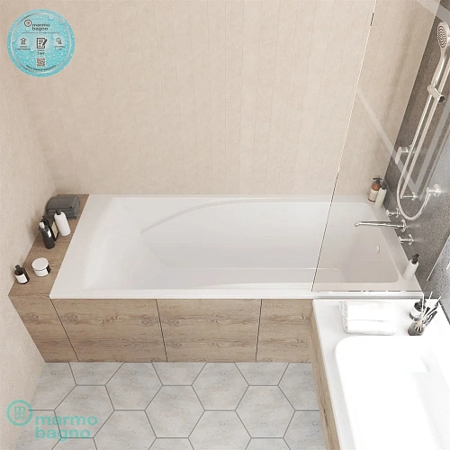 Ванна из искусственного камня Marmo Bagno София 170х75 MB-SF170-75 Ванна из искусственного камня Marmo Bagno София 170х75 MB-SF170-75