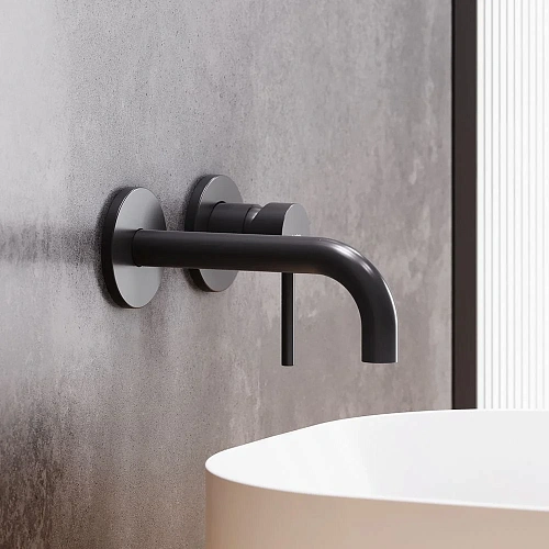 Смеситель для раковины Damixa Scandinavian Pure 360260300 встраиваемый, черный Смеситель для раковины Damixa Scandinavian Pure 360260300 встраиваемый, черный