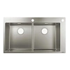 Кухонная мойка Hansgrohe 370/370 S712-F765 43311800, под сталь встраиваемая
