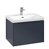 Картинка анонса товара «тумба под раковину villeroy &amp; boch subway 3.0 с подсветкой marine blue / marine blue c575l2vq»