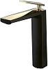 Смеситель для раковины Boheme Venturo черный-золото 382-B
