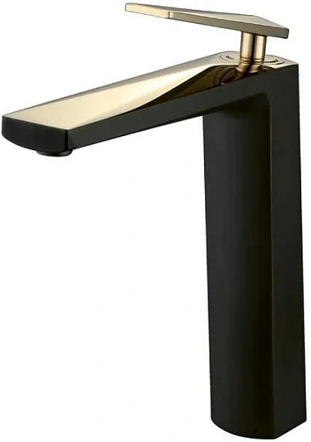 Смеситель для раковины Boheme Venturo черный-золото 382-B Смеситель для раковины Boheme Venturo черный-золото 382-B