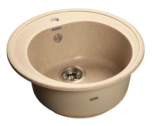 Кухонная мойка GranFest Rondo R-510 пес песок Кухонная мойка GranFest Rondo R-510 пес песок