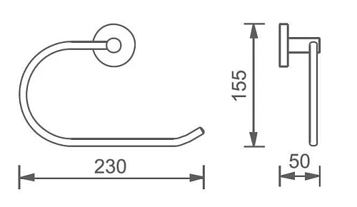 Полотенцедержатель Aquanet 4580MB Полотенцедержатель Aquanet 4580MB
