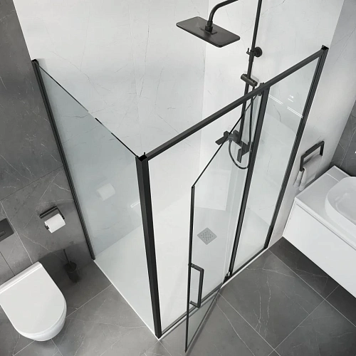 Душевой уголок Niagara Nova NG-35-11AGR-A100GR-34 (110х100х195) прямоугольник, распашная, графит, стекло прозрачное Душевой уголок Niagara Nova NG-35-11AGR-A100GR-34 (110х100х195) прямоугольник, распашная, графит, стекло прозрачное