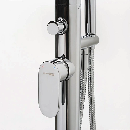 Смеситель для ванны WasserKRAFT Dinkel 5821 напольный хром Смеситель для ванны WasserKRAFT Dinkel 5821 напольный хром