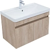 Тумба с раковиной Aquanet Оптима 80 00345361 дуб светлый