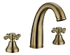 Смеситель для раковины Boheme 297-Ceramic на 3 отверстия, золото ручки керамика Смеситель для раковины Boheme 297-Ceramic на 3 отверстия, золото ручки керамика