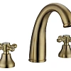 Смеситель для раковины Boheme 297-Ceramic на 3 отверстия, золото ручки керамика Смеситель для раковины Boheme 297-Ceramic на 3 отверстия, золото ручки керамика