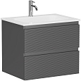 Тумба под раковину Sancos Folk FL60GS 590х445х500 Grey soft, подвесная Тумба под раковину Sancos Folk FL60GS 590х445х500 Grey soft, подвесная