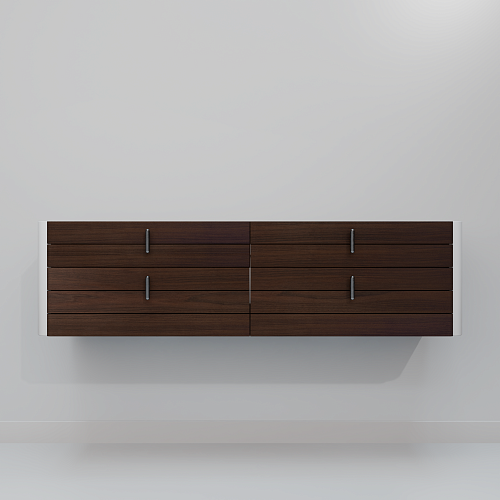 Тумба под раковину ArtDecco Gabriella 150 AGB15W24D000 подвесная, черный орех Тумба под раковину ArtDecco Gabriella 150 AGB15W24D000 подвесная, черный орех