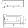 Акриловая ванна Aquatek Мия прямоугольная 175x70см MIY175-0000001 Акриловая ванна Aquatek Мия прямоугольная 175x70см MIY175-0000001