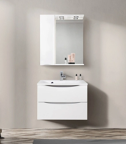 Шкаф-пенал BelBagno MARINO-SPC-700/750-1A-BL-P-L подвесной 700x150 Bianco Lucido Шкаф-пенал BelBagno MARINO-SPC-700/750-1A-BL-P-L подвесной 700x150 Bianco Lucido