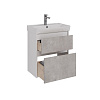 Тумба под раковину Lemark COMBI 60 см подвесная/напольная, бетон/белый LM03C60T-Beton Тумба под раковину Lemark COMBI 60 см подвесная/напольная, бетон/белый LM03C60T-Beton
