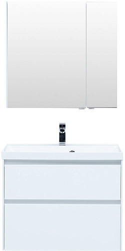 Тумба под раковину Aquanet Гласс 80 белый 00238361 Тумба под раковину Aquanet Гласс 80 белый 00238361