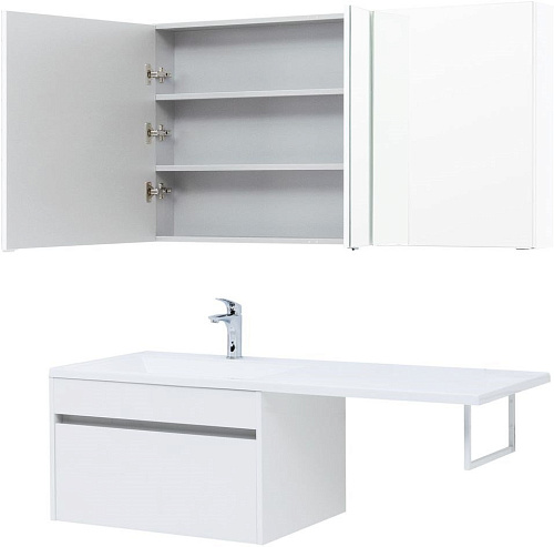 Тумба под раковину Aquanet Токио 68 белый (подвесная, 1 ящик) 00236917 Тумба под раковину Aquanet Токио 68 белый (подвесная, 1 ящик) 00236917