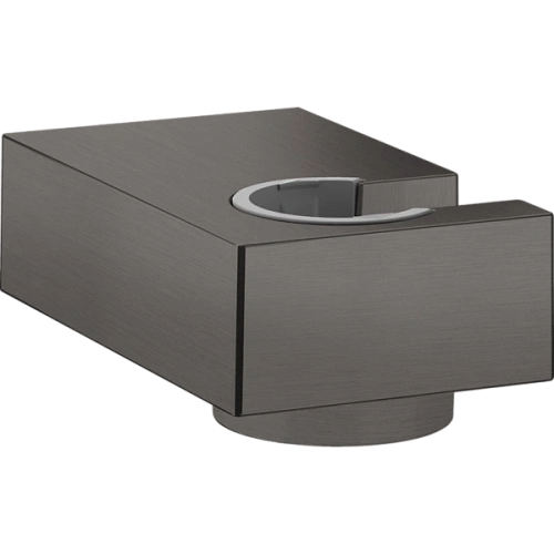 Держатель ручного душа Hansgrohe Porter E, 28387340, шлифованный черный хром Держатель ручного душа Hansgrohe Porter E, 28387340, шлифованный черный хром