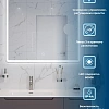 Зеркало BelBagno SPC-MAR-900-800-LED-TCH-LNZ с подсветкой и встроенной линзой 3-х кратного увеличения Зеркало BelBagno SPC-MAR-900-800-LED-TCH-LNZ с подсветкой и встроенной линзой 3-х кратного увеличения