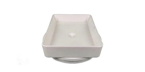 Раковина Sintesi SIN-LVB-APP-407 накладная белая 500х395х130, без отверстия под смеситель Раковина Sintesi SIN-LVB-APP-407 накладная белая 500х395х130, без отверстия под смеситель