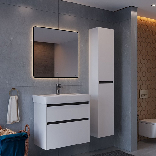 Тумба под раковину Lemark COMBI 100 см подвесная/напольная, черный/белый LM03C100T-black Тумба под раковину Lemark COMBI 100 см подвесная/напольная, черный/белый LM03C100T-black