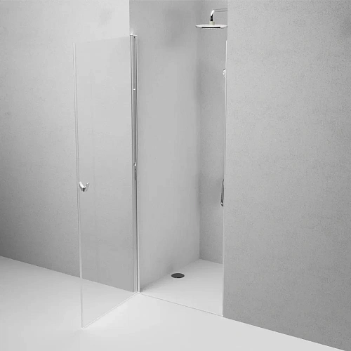 Душевая дверь AM.PM Sunny W87G-90-1P-MT распашная 90x190 профиль серебро, стекло прозрачное Душевая дверь AM.PM Sunny W87G-90-1P-MT распашная 90x190 профиль серебро, стекло прозрачное