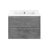 Тумба под раковину Vincea Mia 700 подвесная Beton VMC-2MC700BT Тумба под раковину Vincea Mia 700 подвесная Beton VMC-2MC700BT